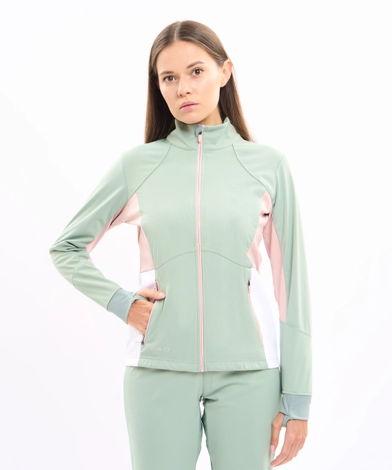 Тренировочная куртка Nordski Pro Ice Mint/Soft Pink W