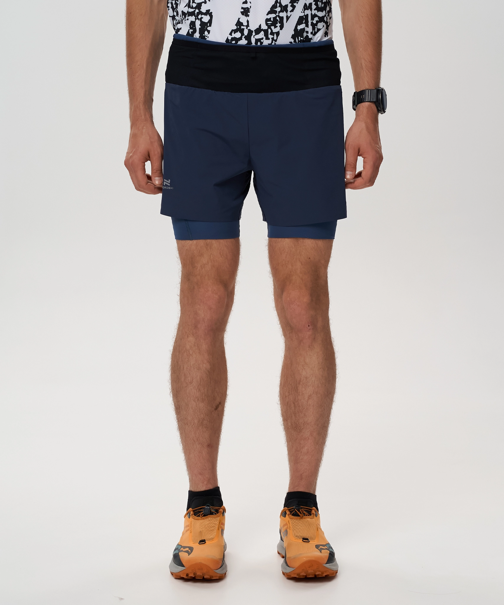 Шорты 2 в 1 Nordski Trail Black