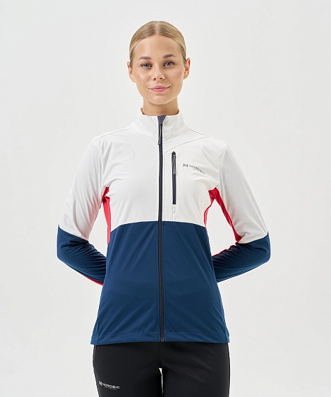 Тренировочная куртка Nordski PRO TOUR White/Deep/Red W