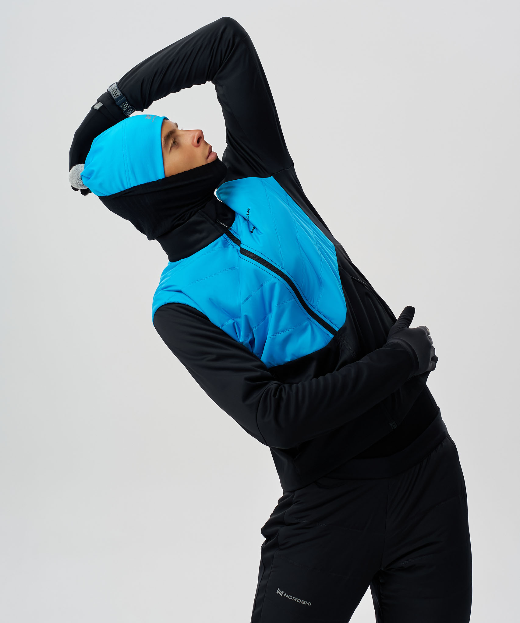 Куртка Nordski Hybrid Pro 2.0 Black/Light Blue