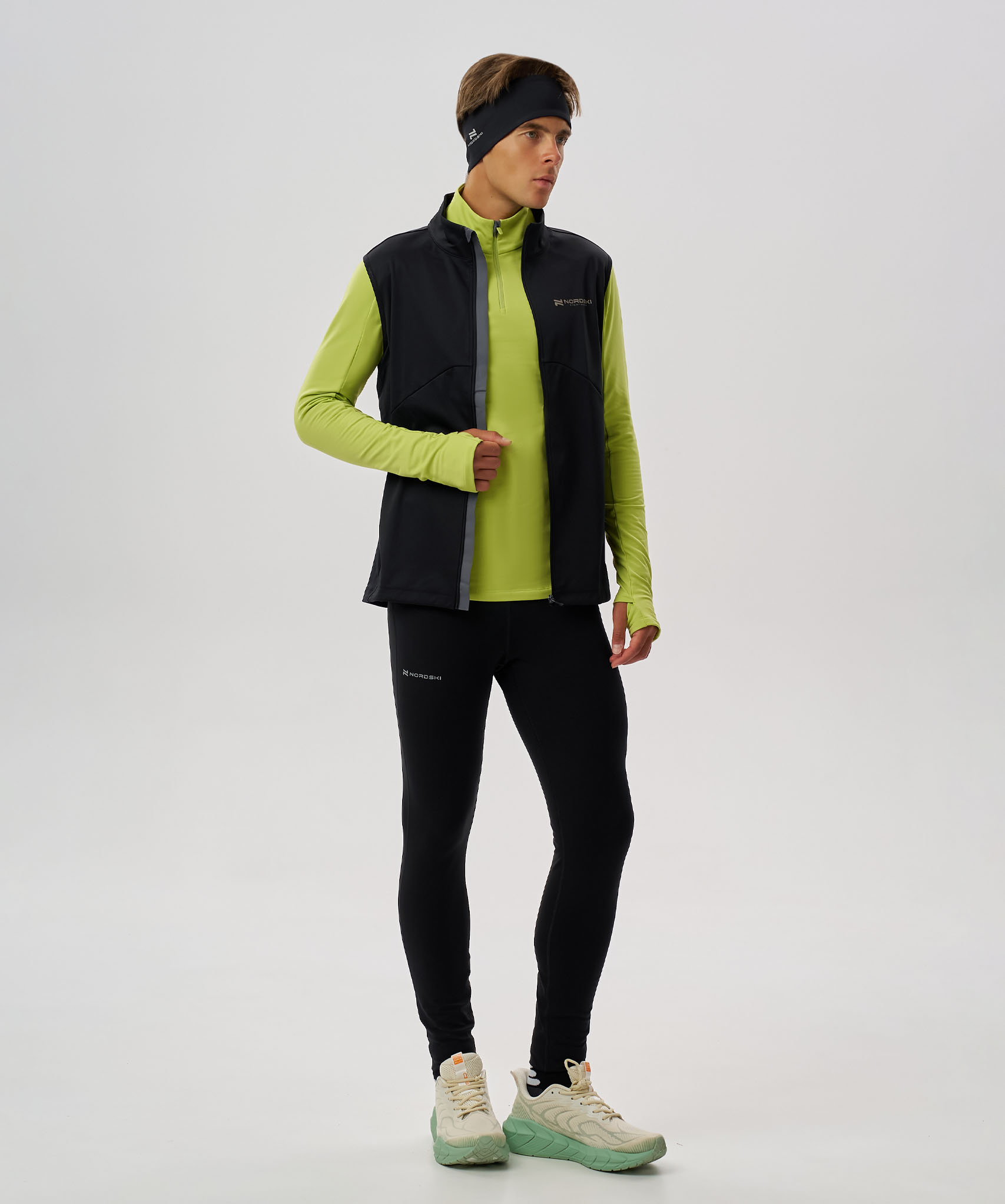 Лонгслив Nordski Winter Running Lime