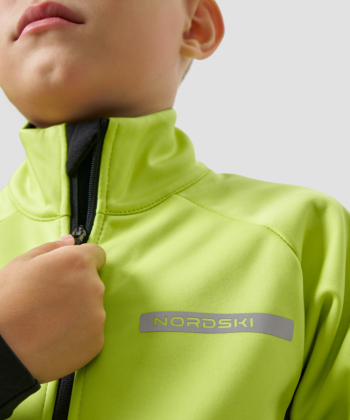 Тренировочная куртка Nordski Jr. Core Lime/Black