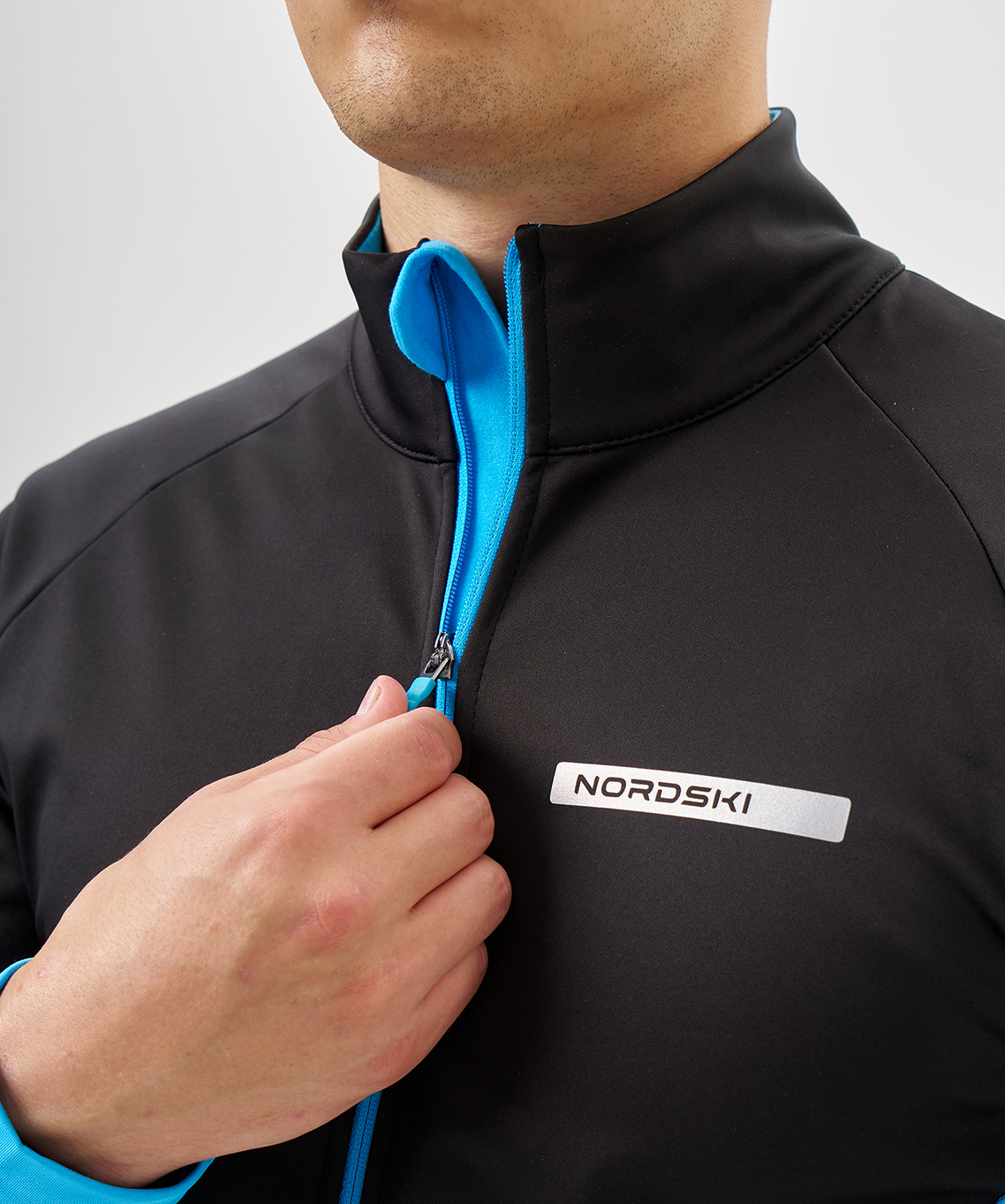 Тренировочная куртка Nordski Core Black/Breeze