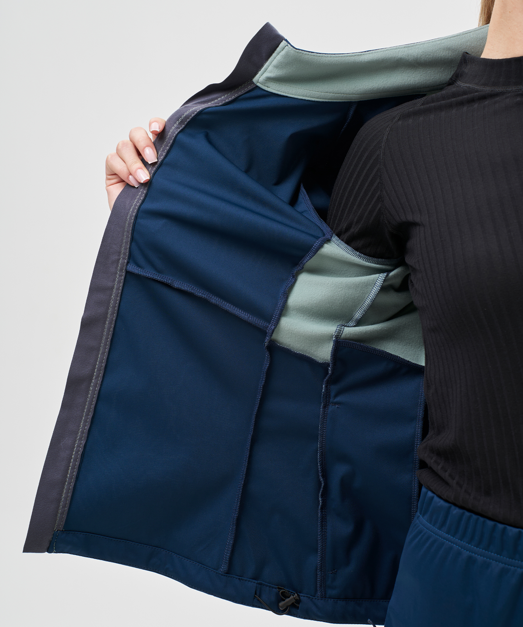 Тренировочная куртка Nordski PRO TOUR Deep/Ice Mint W