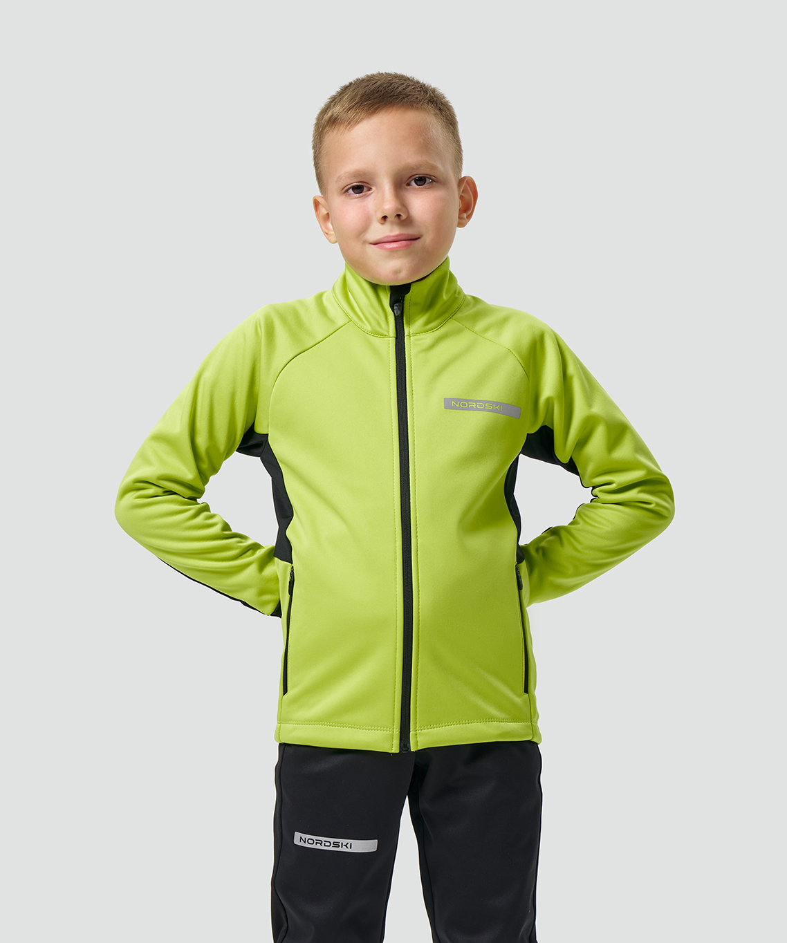 Тренировочная куртка Nordski Jr. Core Lime/Black