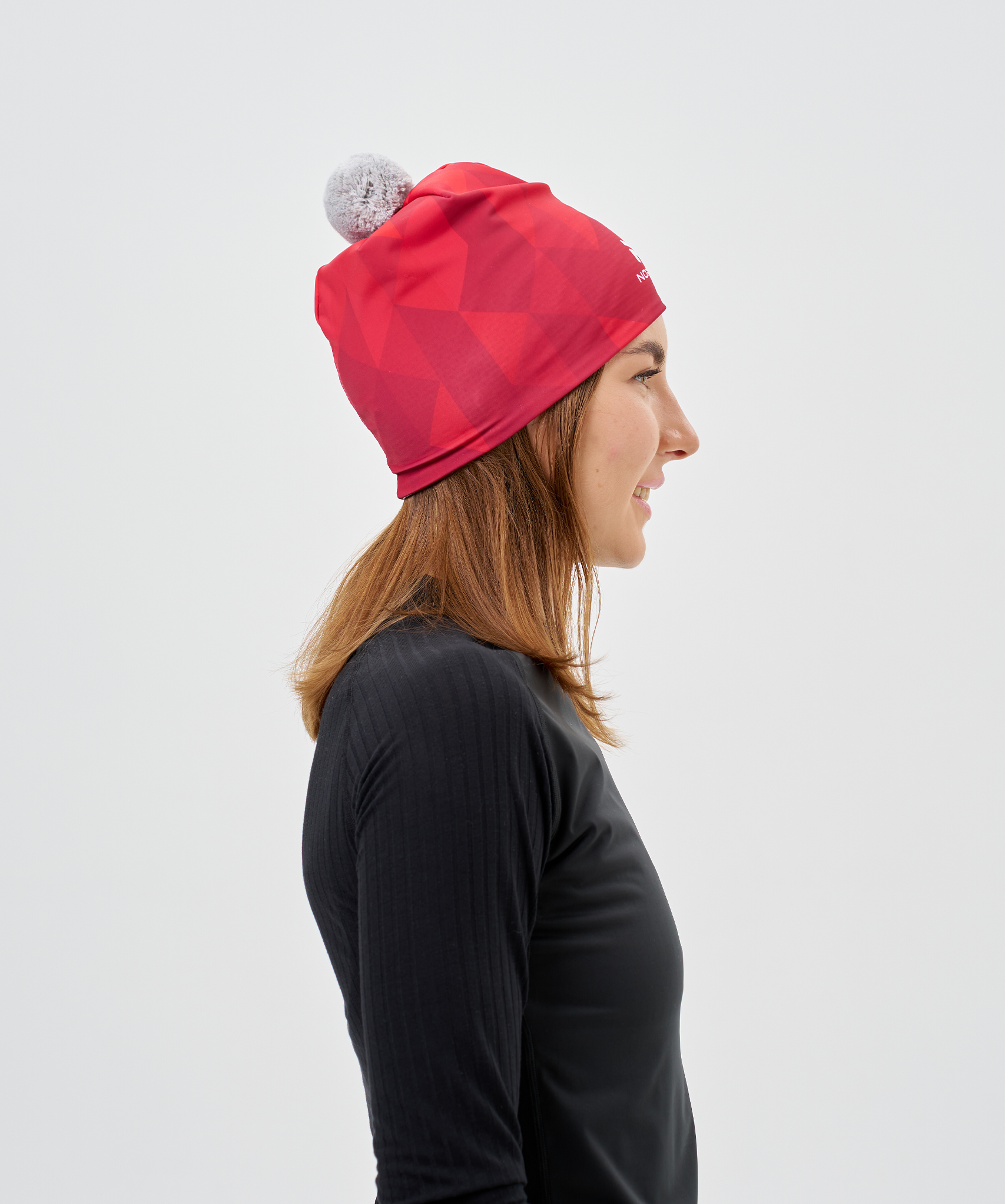 Гоночная шапка Nordski Race Bom Red