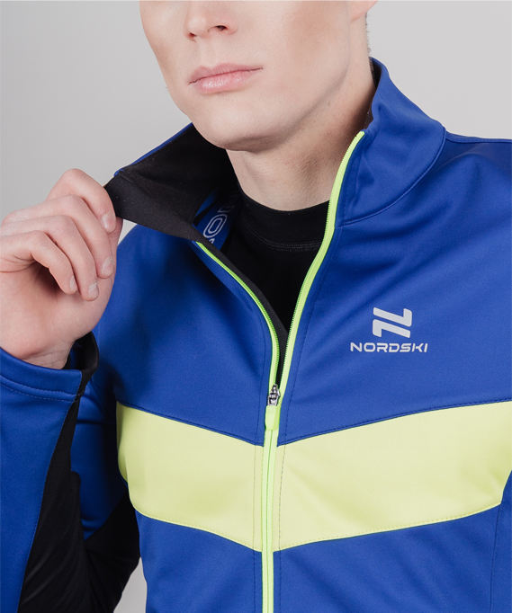 Разминочная куртка Nordski Base True Blue/Lime