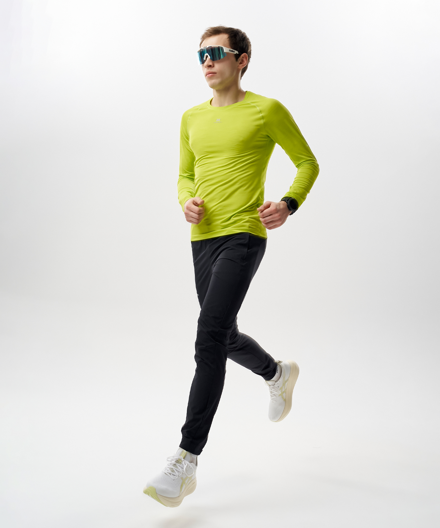 Футболка Nordski Pro Lime с длинным рукавом