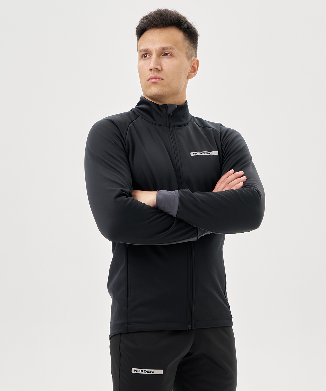 Тренировочная куртка Nordski Core Black/Grey