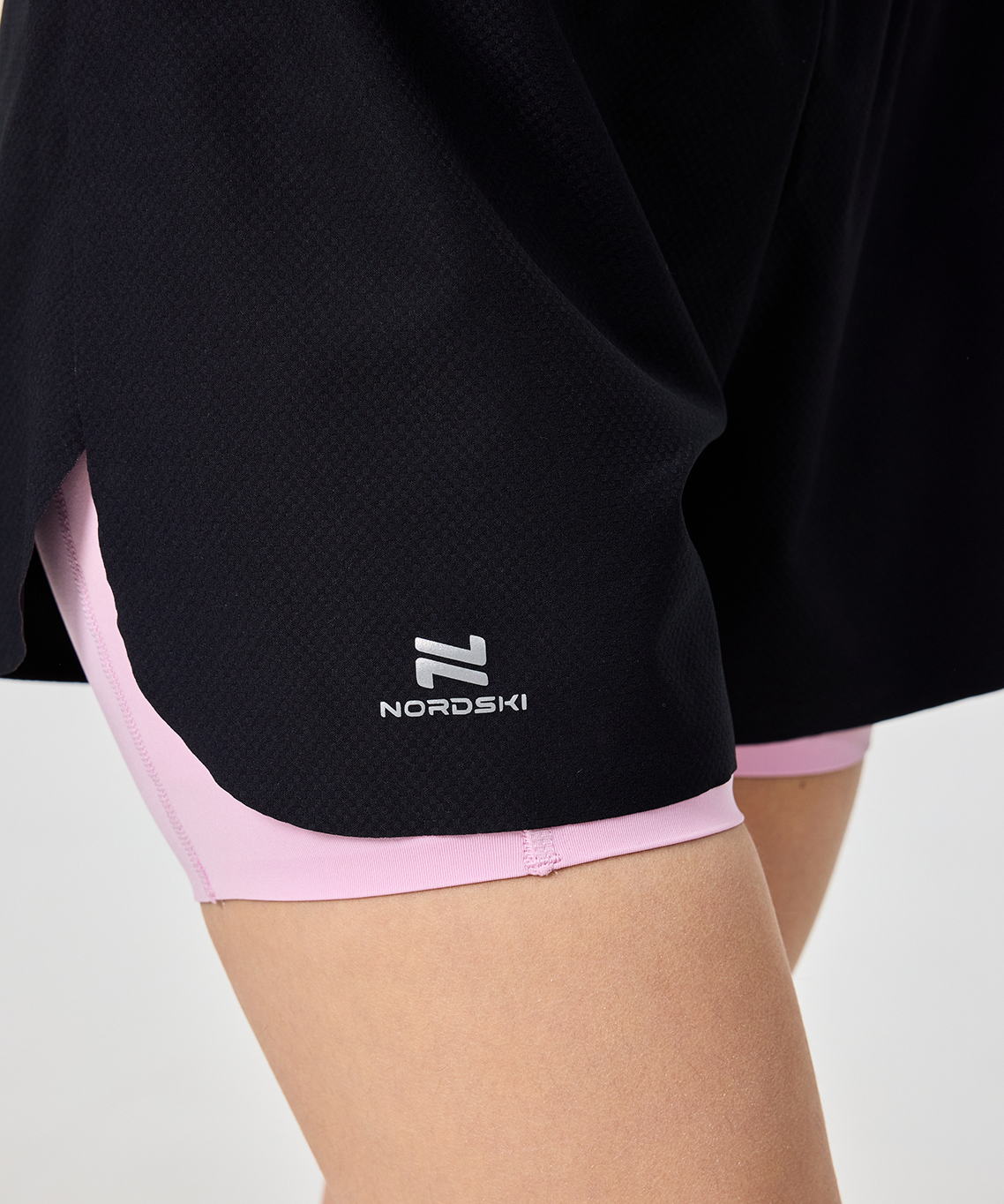 Шорты с лосинами Nordski Stayer Black/Pink W