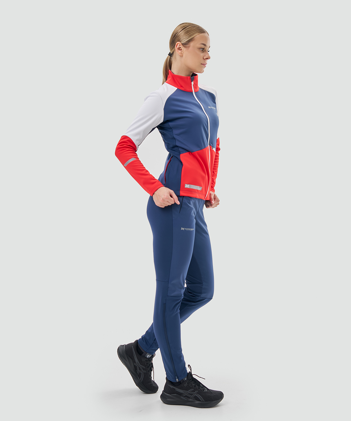 Тренировочная куртка Nordski Pro 2.0 White/Red/Blue W