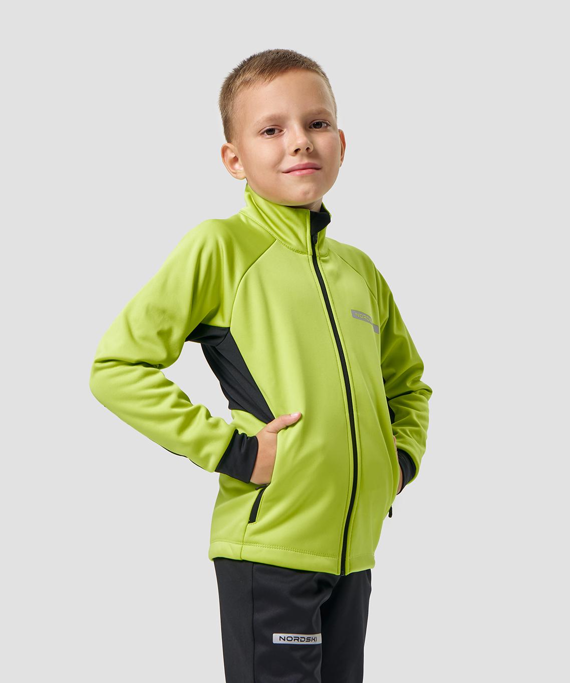 Тренировочная куртка Nordski Jr. Core Lime/Black